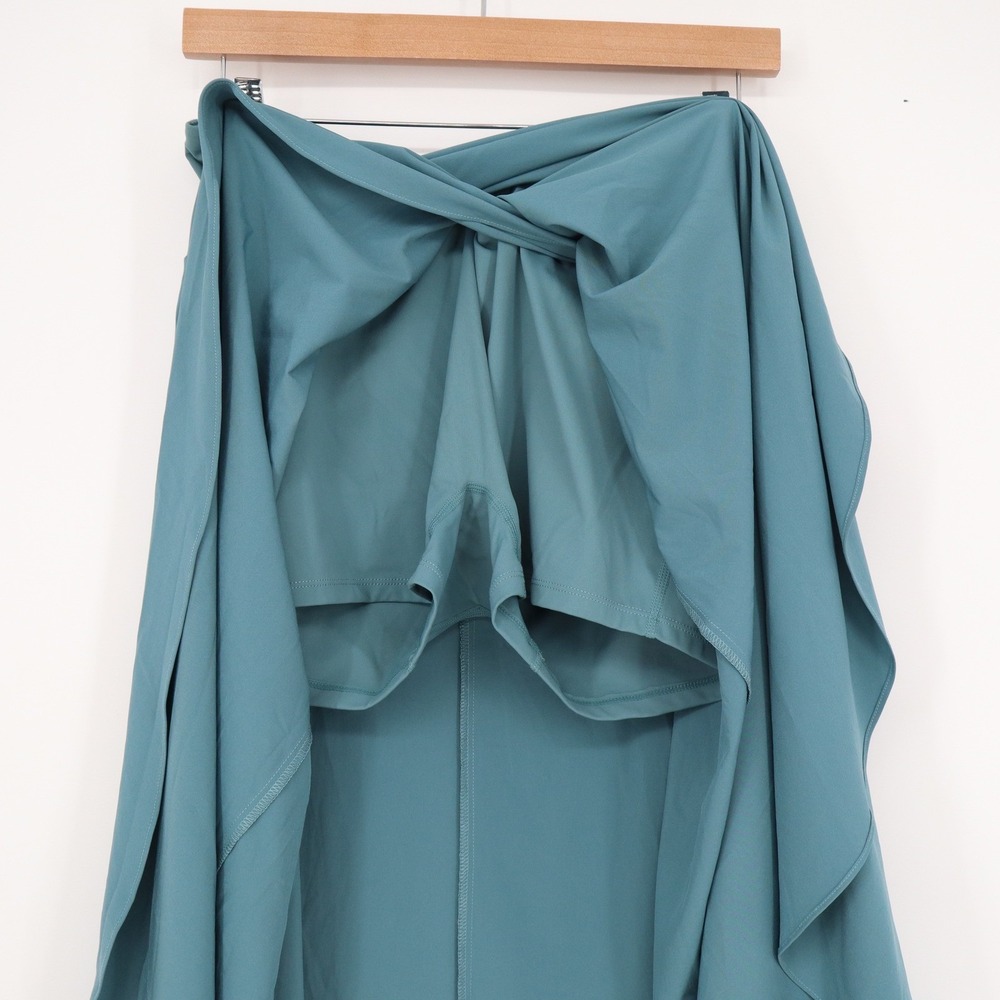 Halara Breezeful High Waisted Ruffle Skort Maxi Skirt Teal Blue Womens Size M - Picture 4 of 6